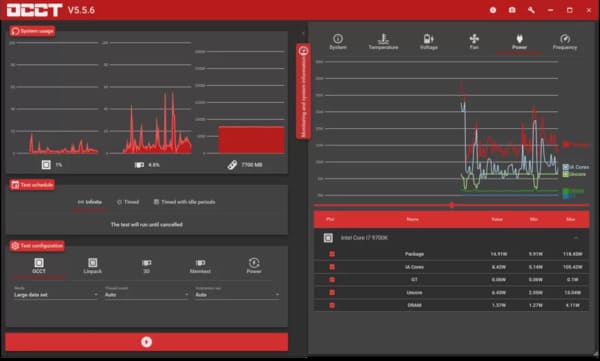 Công cụ stress test OCCT