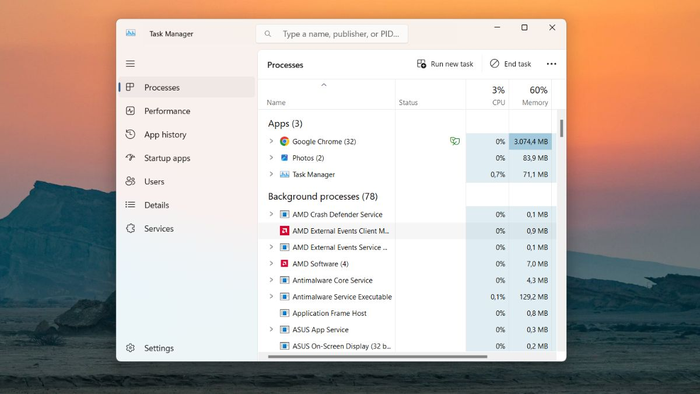 Cửa sổ Task Manager