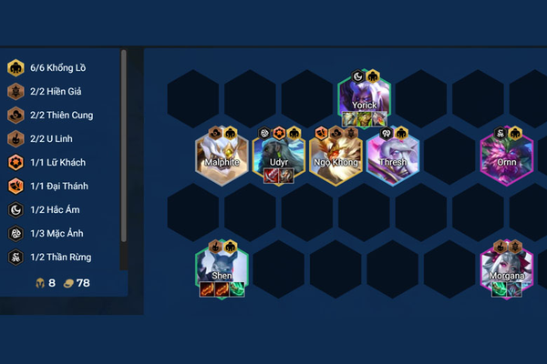 Đội hình Shen Lưỡi Kiếm Siêu Nhiên