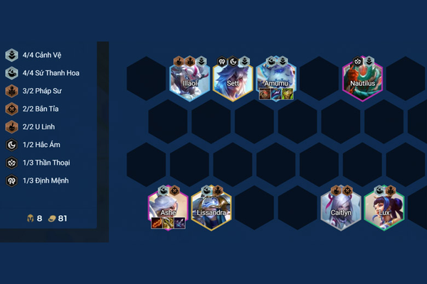 Đội hình Ashe Sứ Thanh Hoa