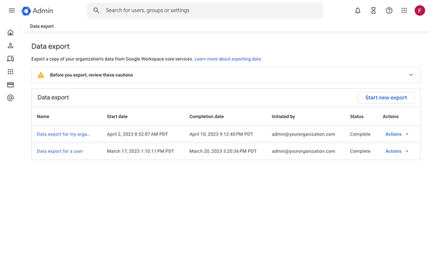 Giao diện Google Takeout đơn giản, dễ dùng, thuận tiện cho mọi người dùng