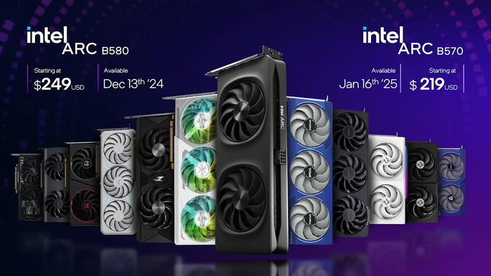 Intel Arc B580 và B570 sắp ra mắt, tối ưu hiệu suất cho game và công việc