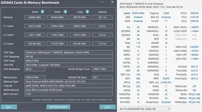 Kiểm tra hiệu suất RAM sau ép xung bằng AIDA64