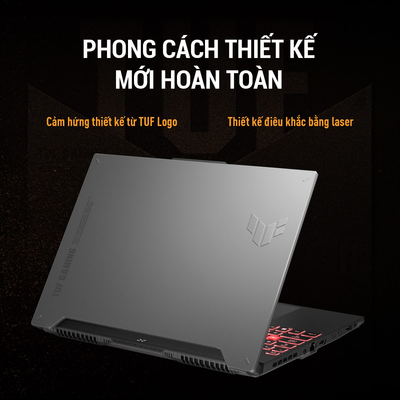 Laptop Asus TUF Gaming mang đến thiết kế hầm hố, hiện đại