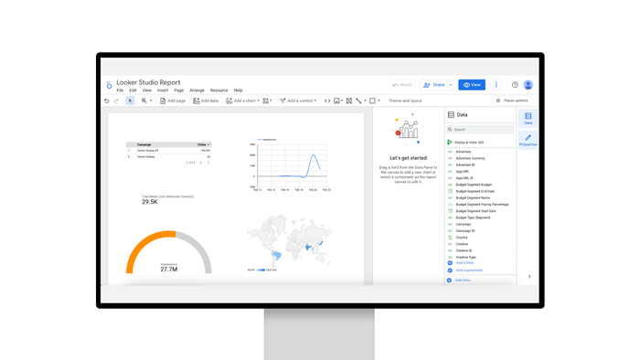Looker Studio hỗ trợ kết nối nhiều nguồn dữ liệu với nhau