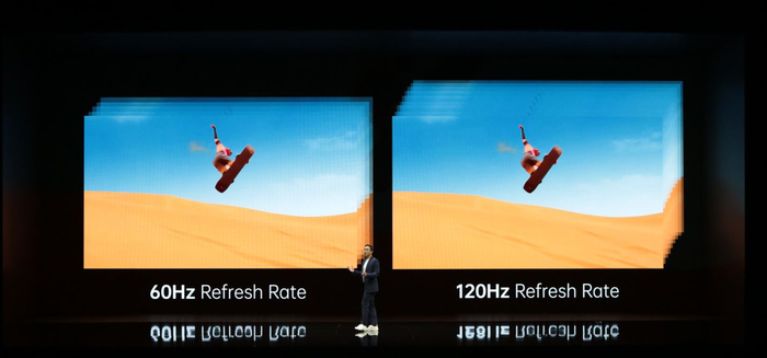 Màn hình 120Hz biến mọi chuyển động trở nên sắc nét