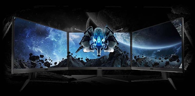 Màn hình chơi game MSI có thiết kế không viền hiện đại