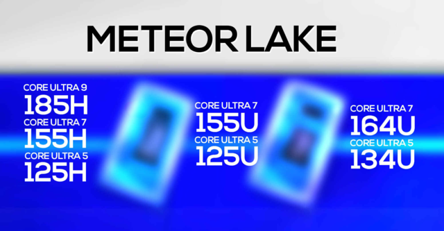 Meteor Lake bao gồm Core Ultra 100H và Core Ultra 100U