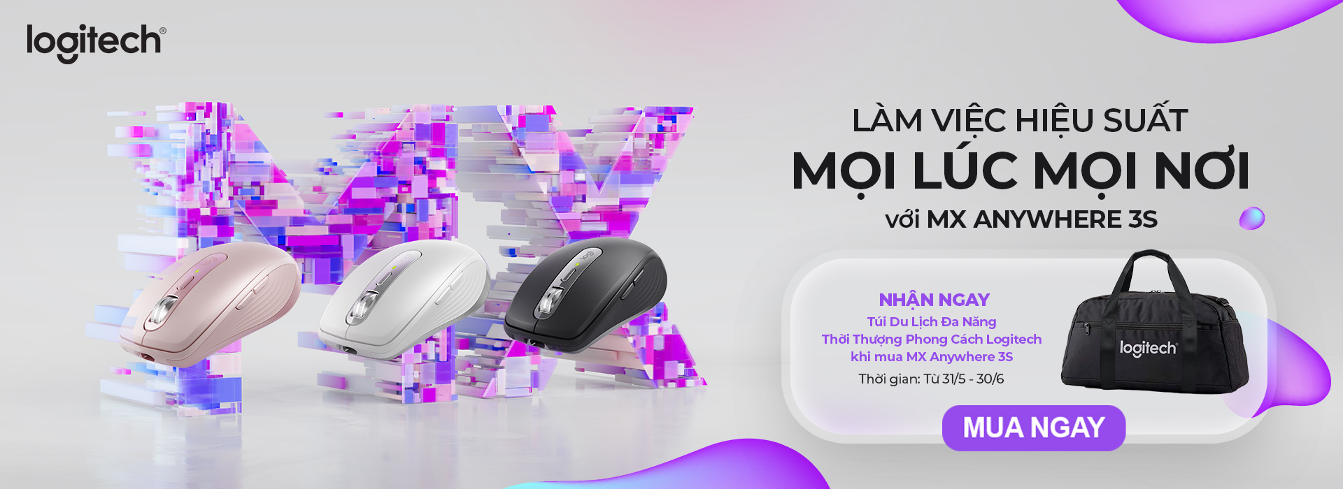 Chuột không dây Logitech MX Anywhere 3S