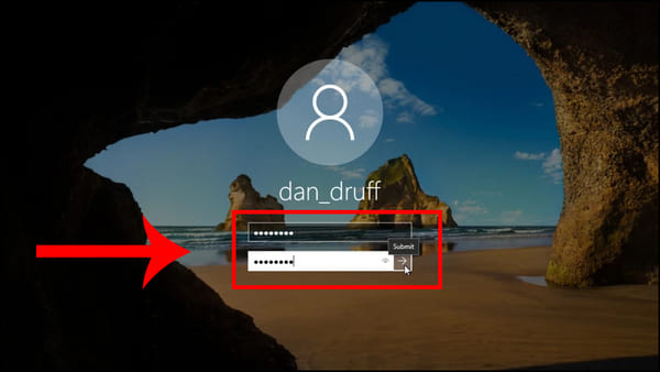 Nhập vào mật khẩu mới → Enter