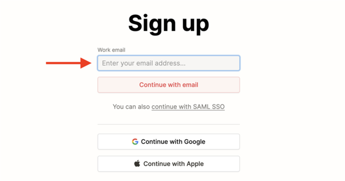 Nhấp vào “Sign up” và điền thông tin cá nhân để đăng ký