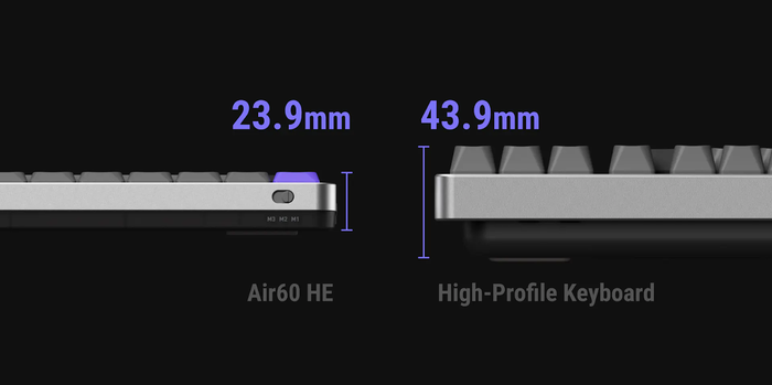 Nhỏ gọn nhưng tinh tế, NuPhy Air60 HE lý tưởng cho cả làm việc và giải trí