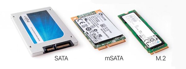 SSD thông thường có sự khác nhau rõ rệt so với SSD M2