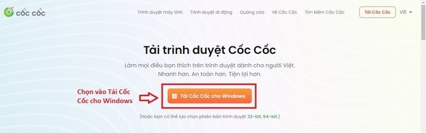 Tải Cốc Cốc dành cho Windows