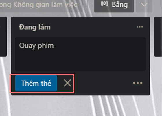 Tạo thẻ trong Trello