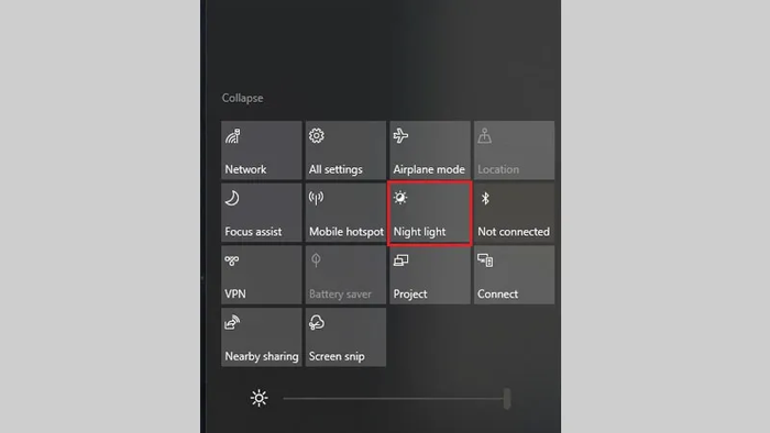 Tắt chế độ Night Light