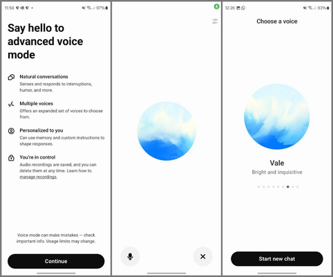 Testing tính năng Voice Advanced trên điện thoại