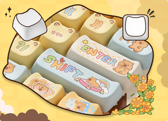 Thêm sự đáng yêu cho bàn phím với Keycap Akko Capybara