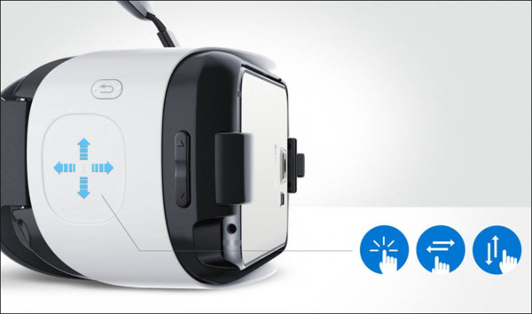 Thực hiện các cảm ứng trên Samsung Gear VR