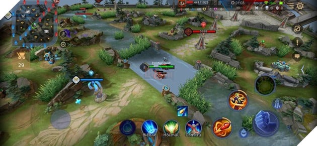 Thực hiện các thao tác tay để kiểm soát bản đồ