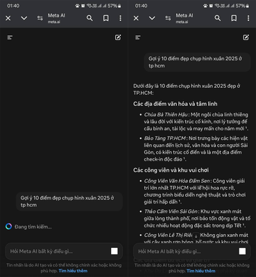 Trải nghiệm Meta AI