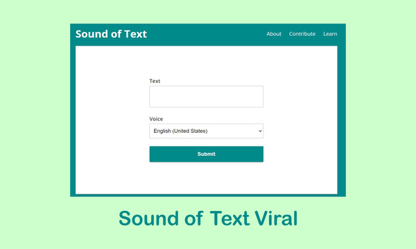 Trang web SoundofText