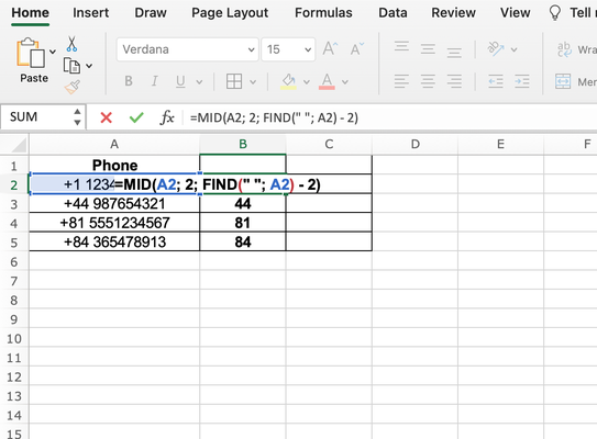 hàm mid trong excel