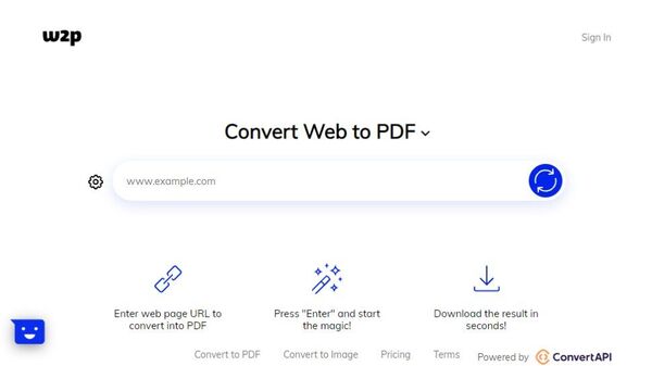 Trình chuyển đổi Web2PDF