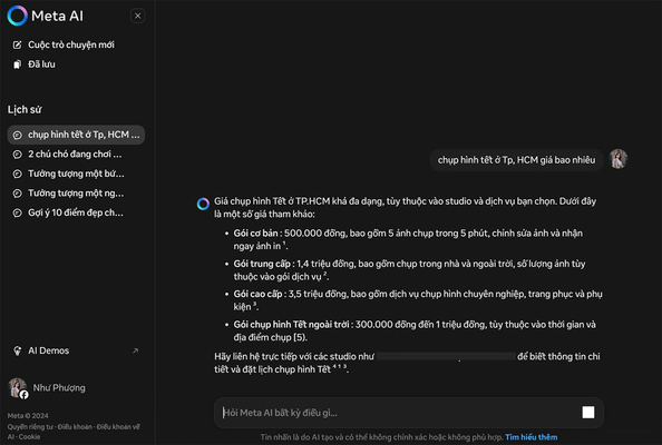 Trò chuyện cùng Meta AI