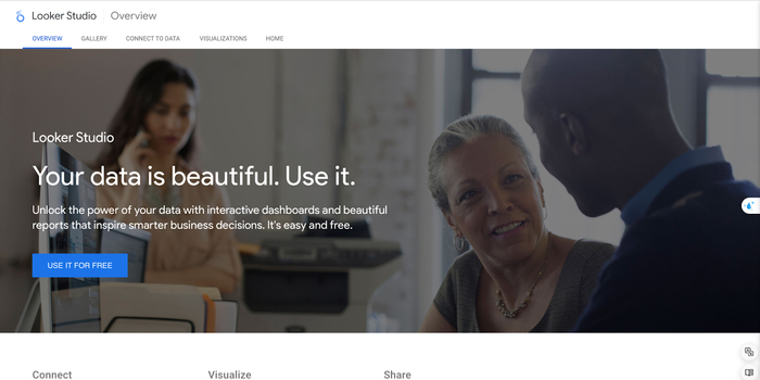 Truy cập vào Looker Studio