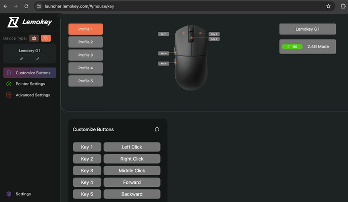 Tùy chỉnh chuột linh hoạt với phần mềm Lemokey Launcher