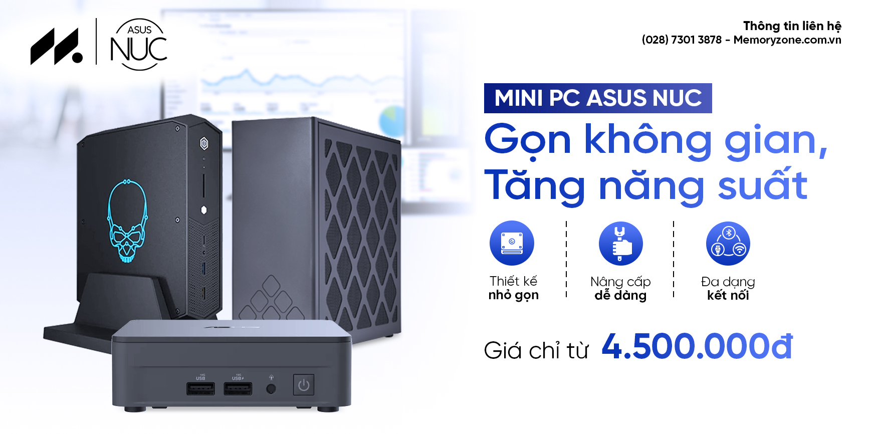 Mini PC ASUS NUC - Gọn không gian