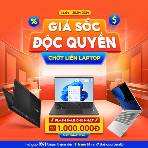 Laptop Giá Sốc - Độc Quyền