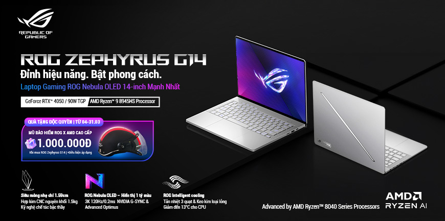 ROG Zephyrus G14/G16 - Nhận quà độc quyền