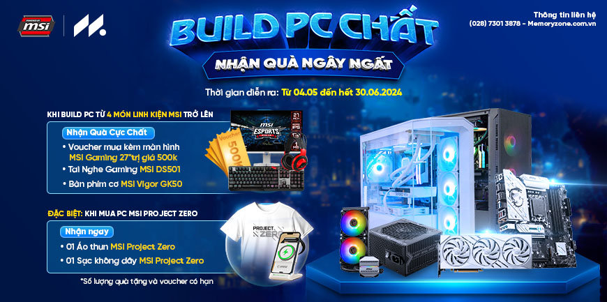 Build PC MSI - Nhận quà cực chất