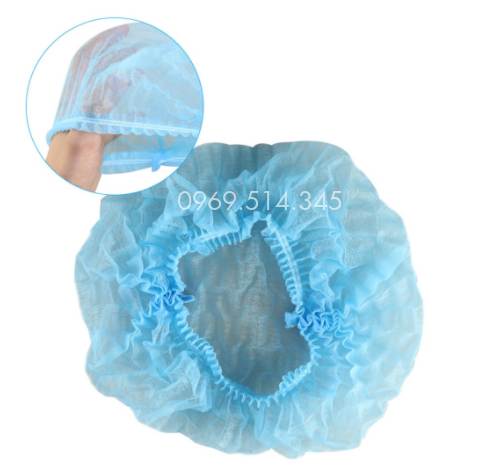 Bao trùm đầu dùng một lần vải không dệt là sản phẩm thân thiện với môi trường