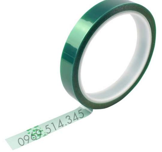 Chống cháy, chống sự mài mòn, có độ cứng từ băng dính PET màu xanh