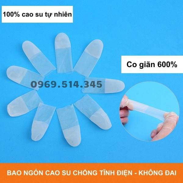 Bao ngón chống tĩnh điện không đai, độ co giãn đến 600%