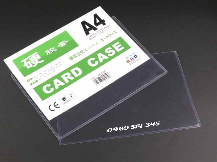 Card case A4 an toàn cho người sử dụng với điều kiện của môi trường.