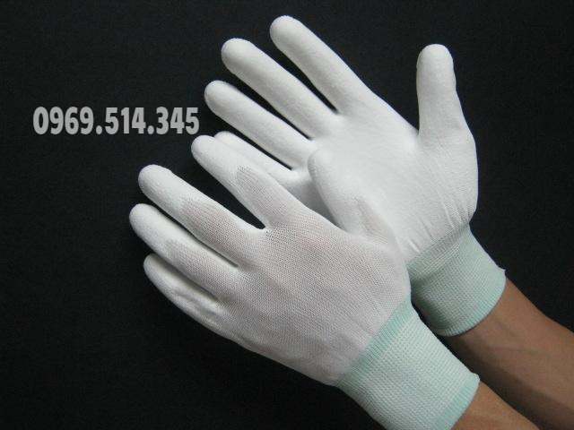 Bao tay phủ PU màu trắng - vật dụng bảo hộ đa năng