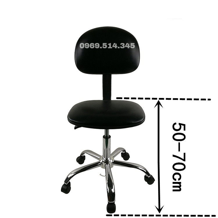 Thân của ghế chống tĩnh điện không dễ bị han gỉ bởi được phủ crom