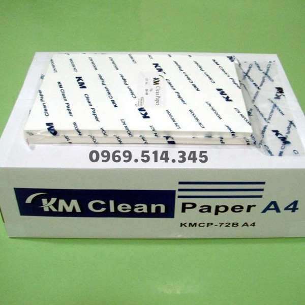 Giấy in phòng sạch KM cấu tạo hoàn toàn từ xenlulozo không bụi, an toàn cho người dùng