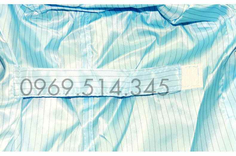 Nón chỗng tĩnh điện có nhám chun sau gáy ta có thể điều chỉnh phù hợp chiều và chọn size phù hợp đối với mỗi cá nhân