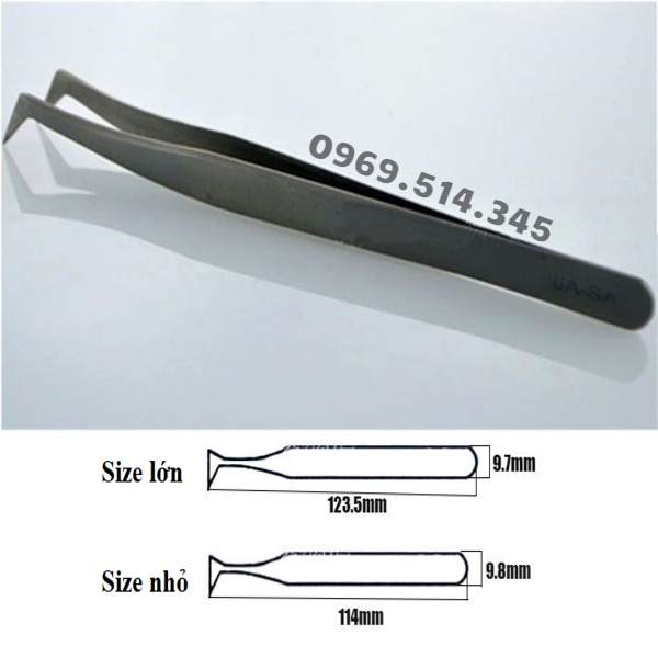 Size lớn - nhỏ của nhíp chống tĩnh điện phù hợp với mỗi nhu cầu của khách hàng