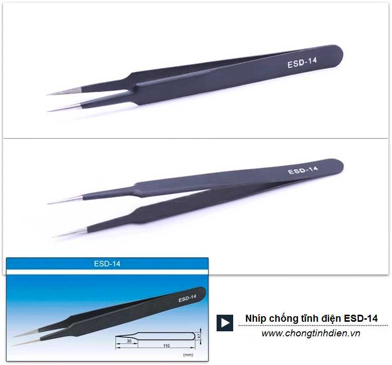 Nhíp chống tĩnh điện ESD-14