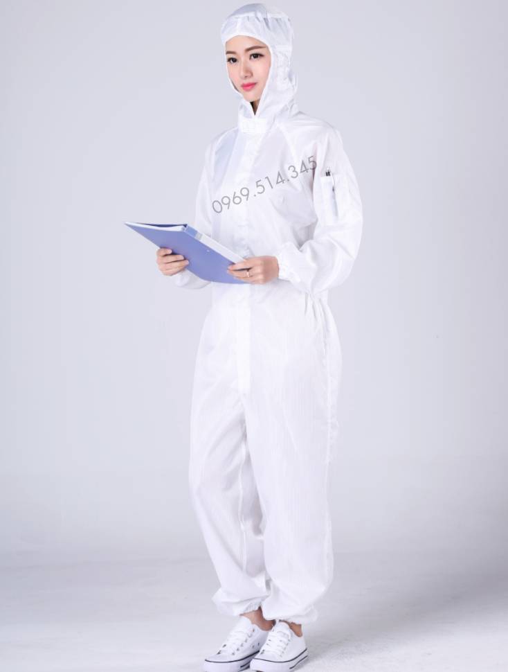 Quần áo bảo hộ phòng sạch an toàn cho công nhân khi làm việc