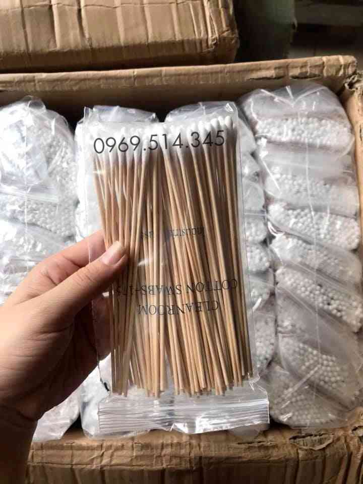 Quy trình đóng thùng tăm bông thân gỗ phòng sạch