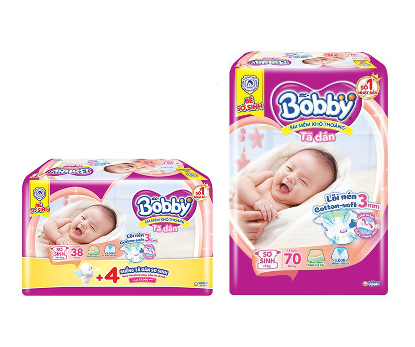 Tã dán Bobby XS (<5kg)