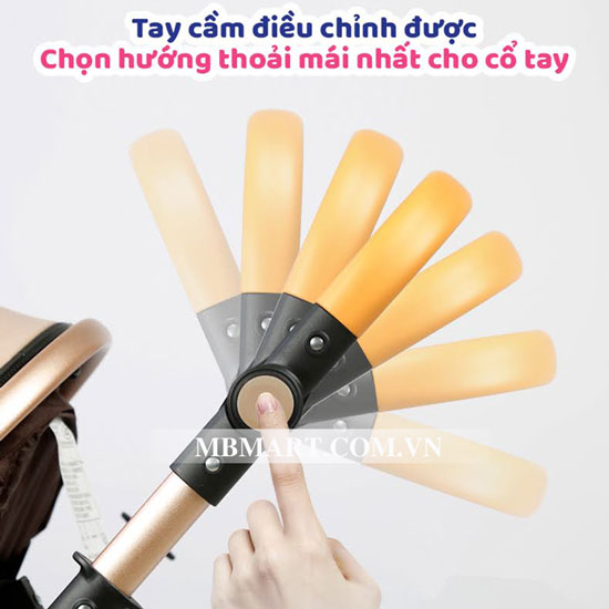 Xe đẩy Belecoo 2 chiều kèm nôi xách tay PM-0292