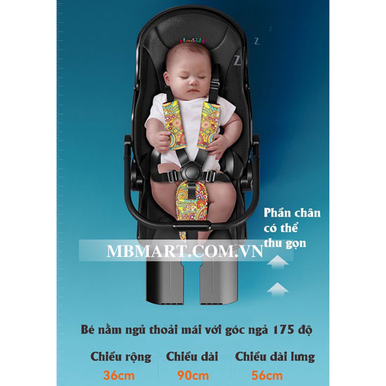 Xe đẩy gấp gọn Vovo Playkids X6-3 (2 chiều 3 tư thế)
